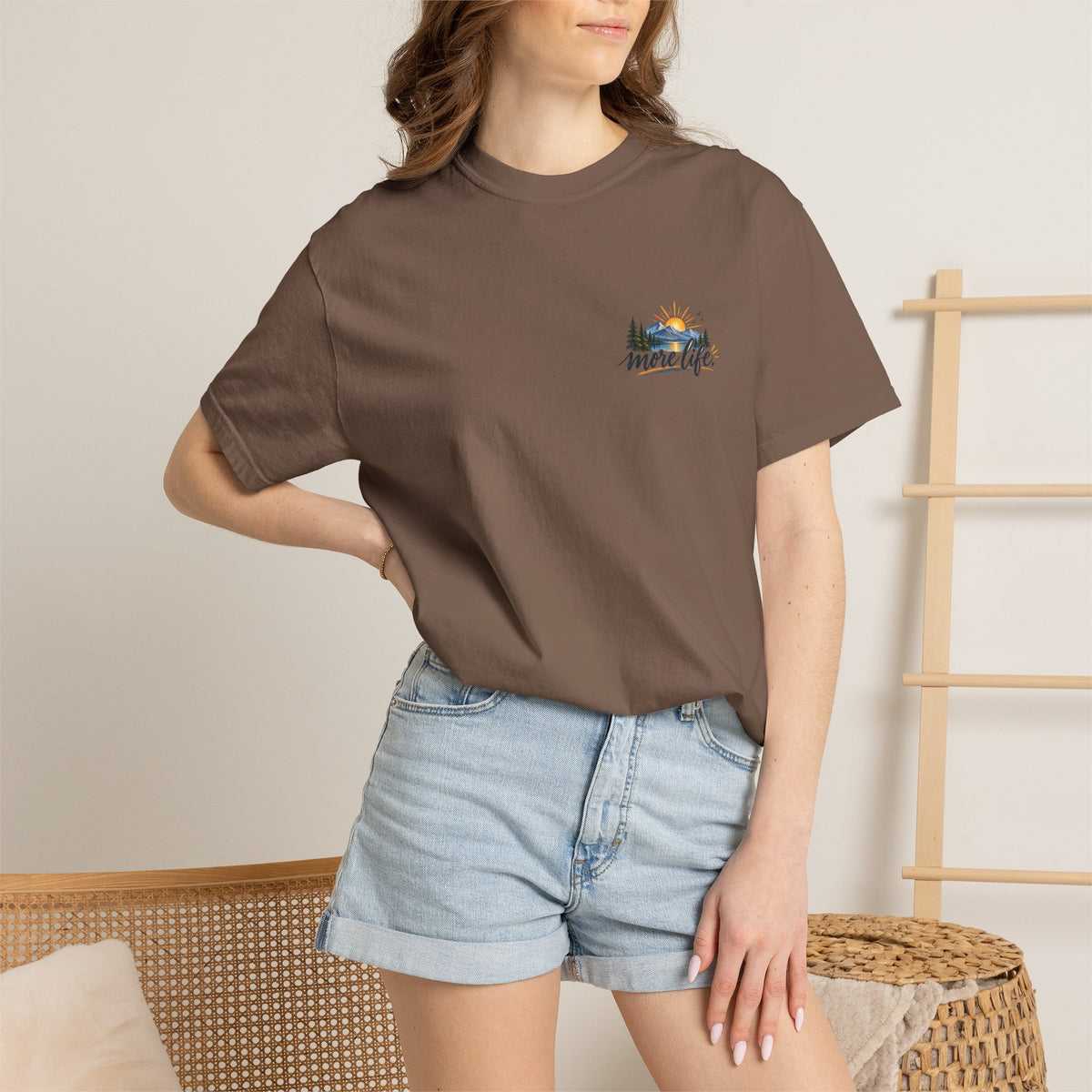 Adventure Graphic T-Shirt — "You Can't Give Your Life More Time" Scenic Tee