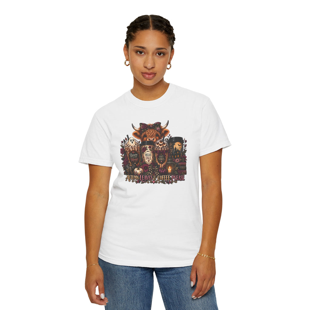 Vintage Floral Coffee Heifer T-Shirt — Heifer Coffee Graphic Tee