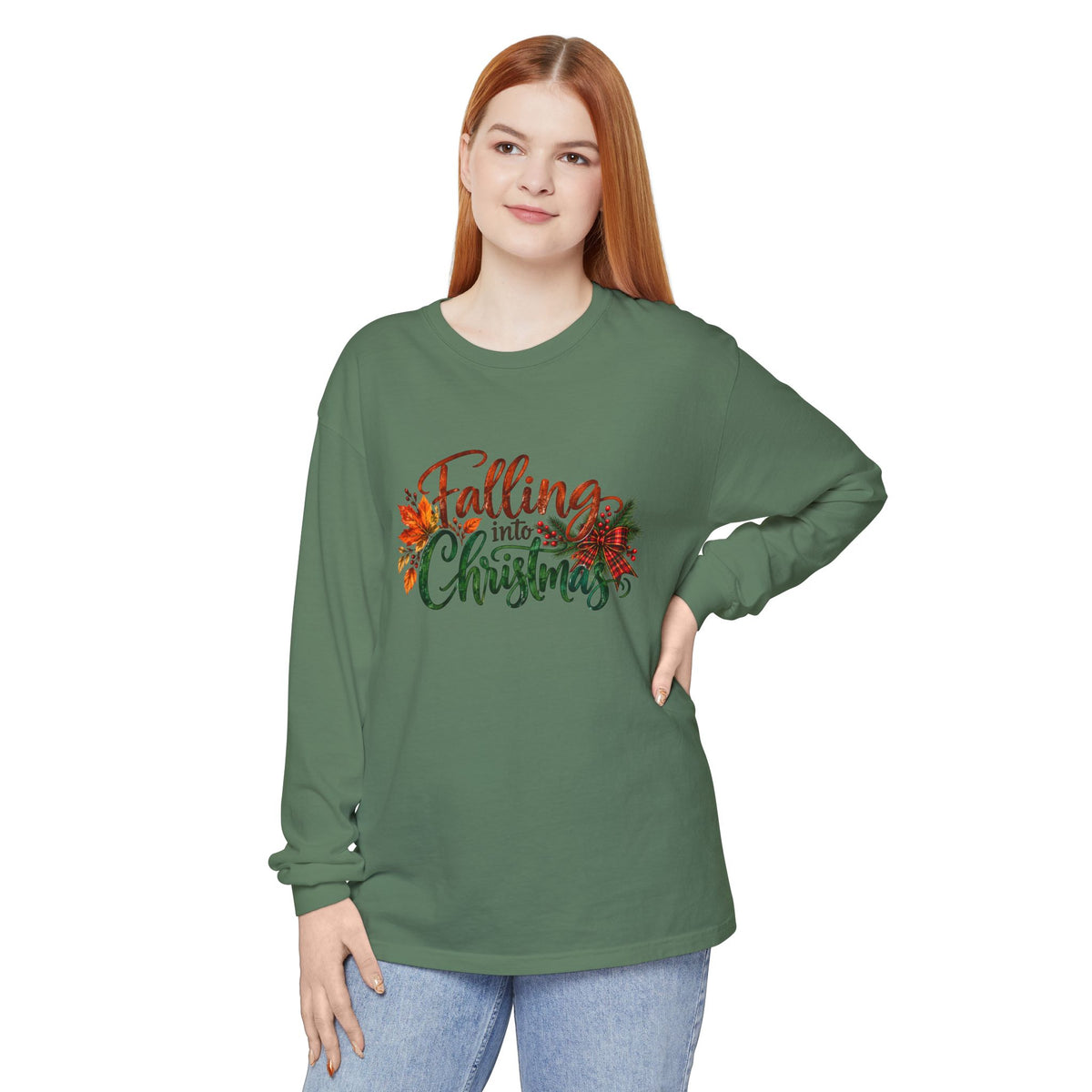 Falling Into Christmas Long Sleeve T-Shirt