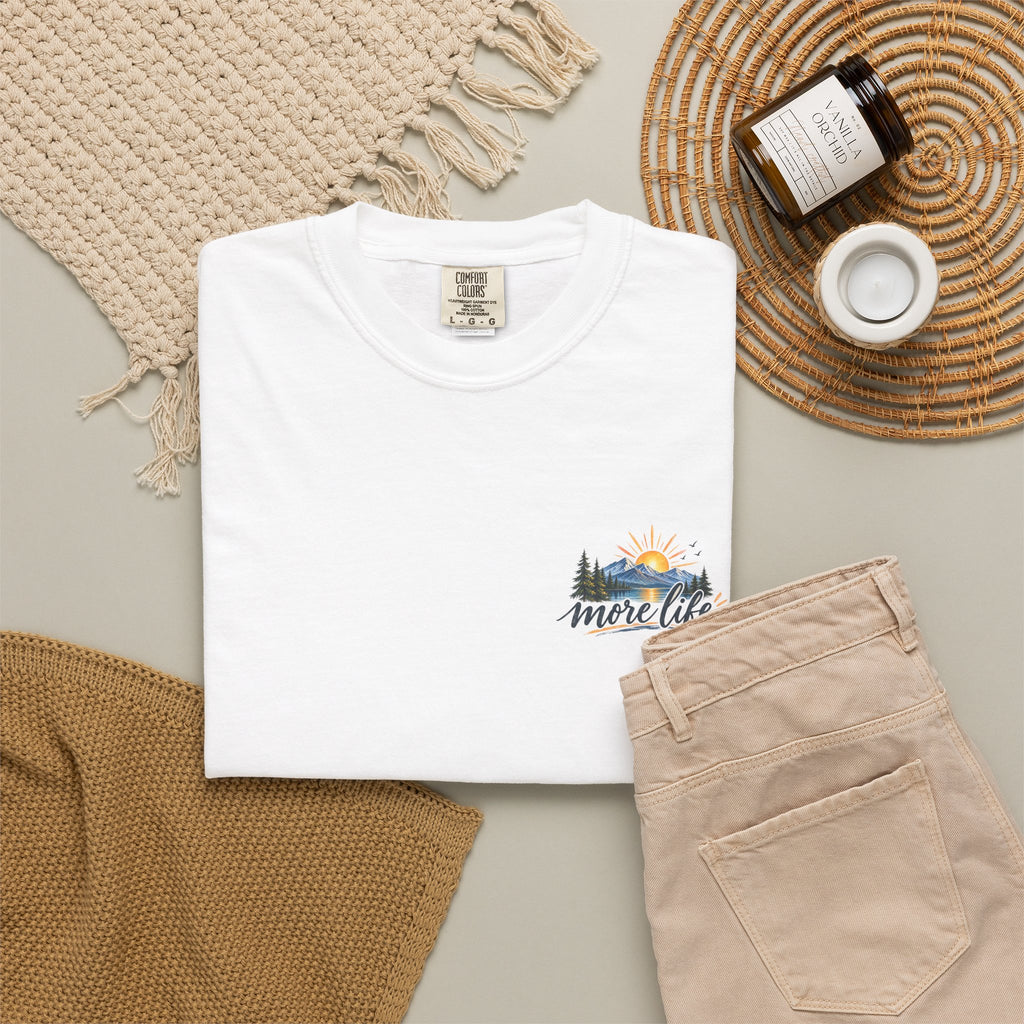 Adventure Graphic T-Shirt — "You Can't Give Your Life More Time" Scenic Tee