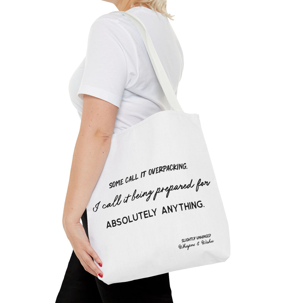 Tote Bag — "Some Call It Overpacking" Travel-Ready Canvas Tote