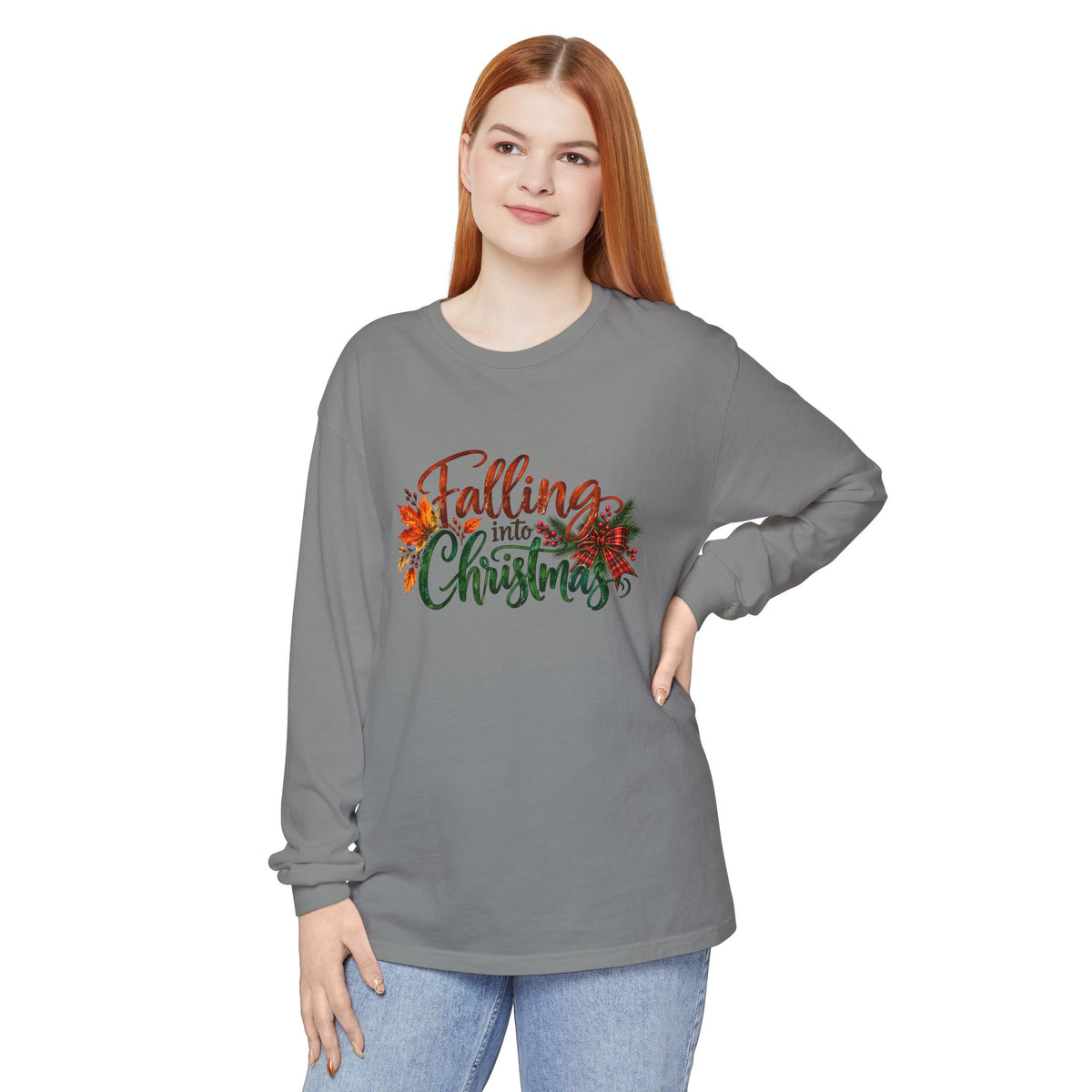 Falling Into Christmas Long Sleeve T-Shirt