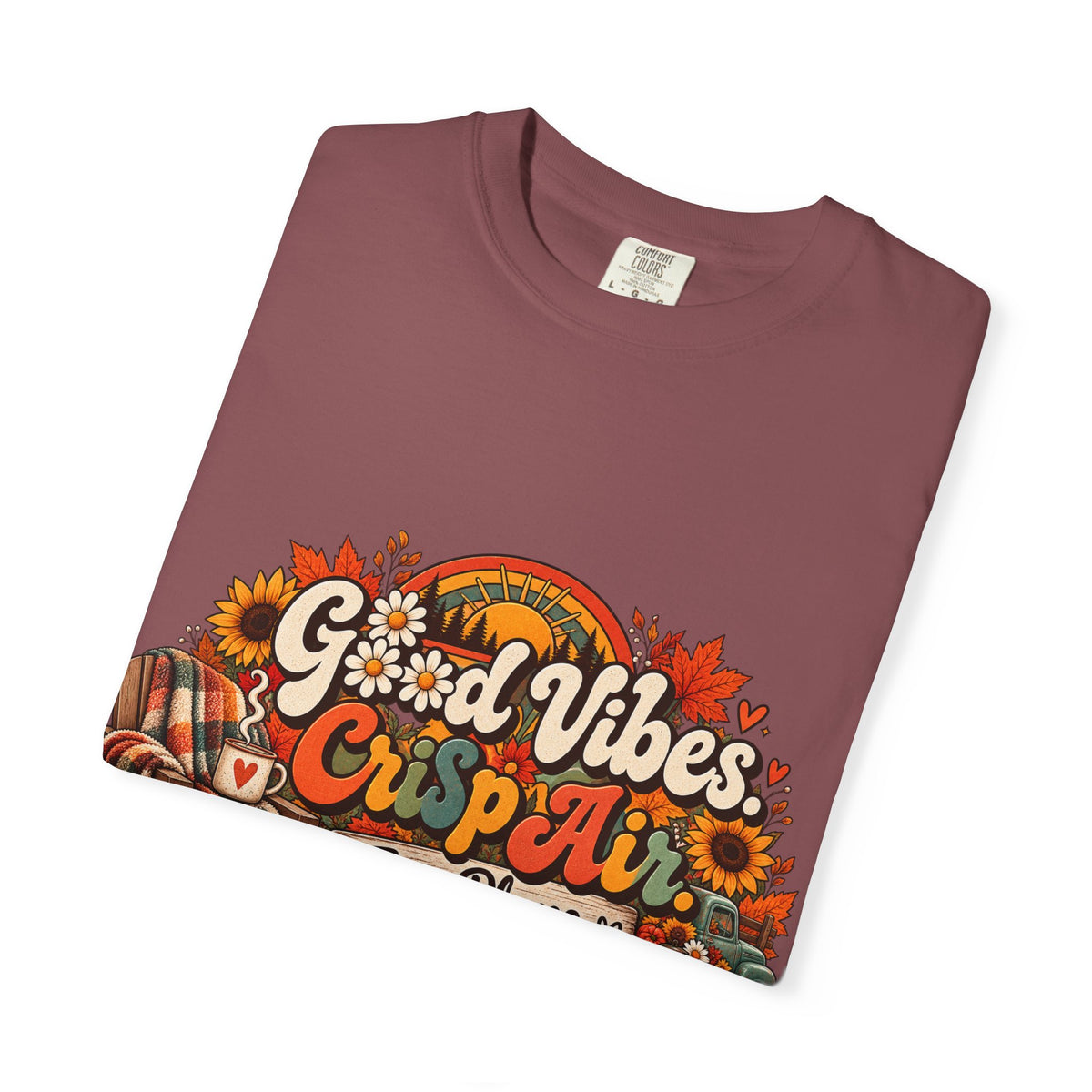 Fall Cozy 'Good Vibes & Cider' T-Shirt