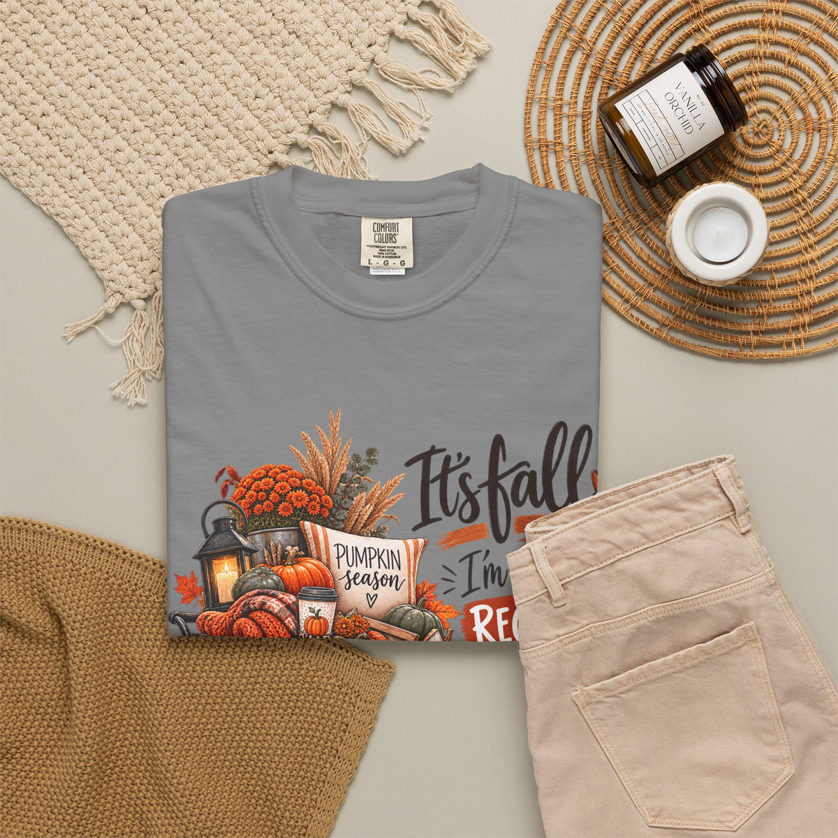 Fall Seasonal Decor T-Shirt — "It's Fall, I'm Legally Required to Buy Unnecessary Seasonal Decor"
