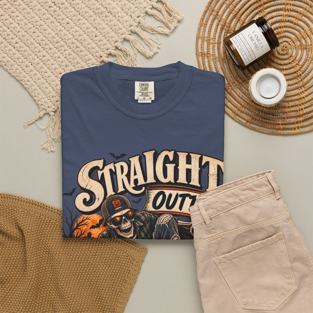 Straight Outta Coffin Halloween Graphic T-Shirt