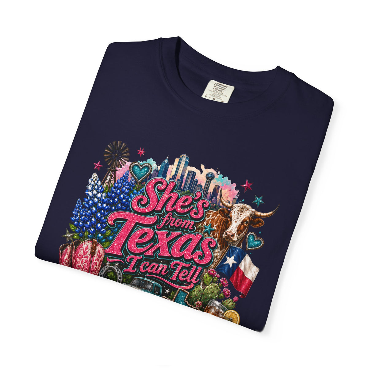 She's From Texas I Can Tell T-Shirt — Texas Pride Graphic Tee
