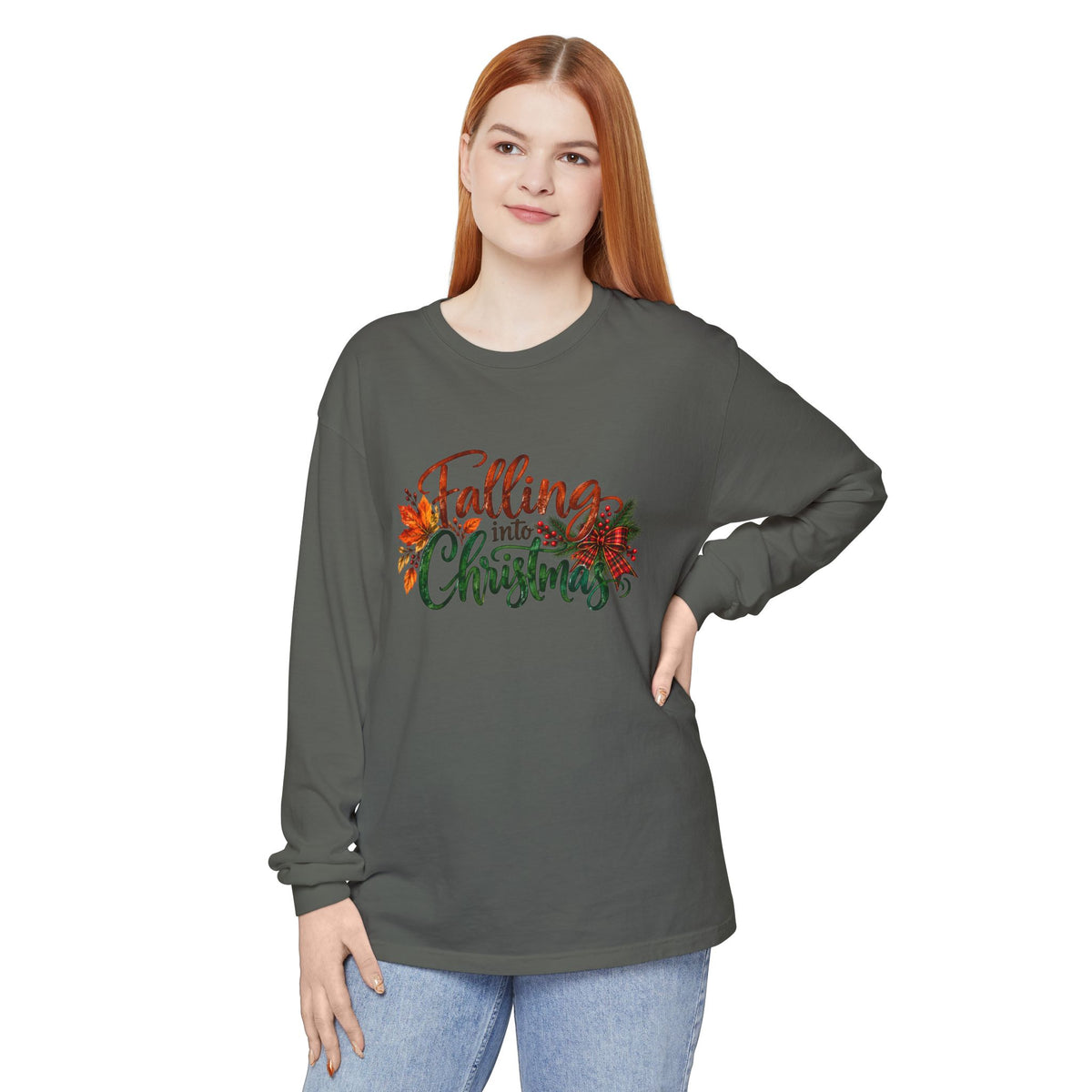 Falling Into Christmas Long Sleeve T-Shirt
