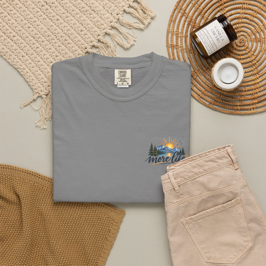 Adventure Graphic T-Shirt — "You Can't Give Your Life More Time" Scenic Tee