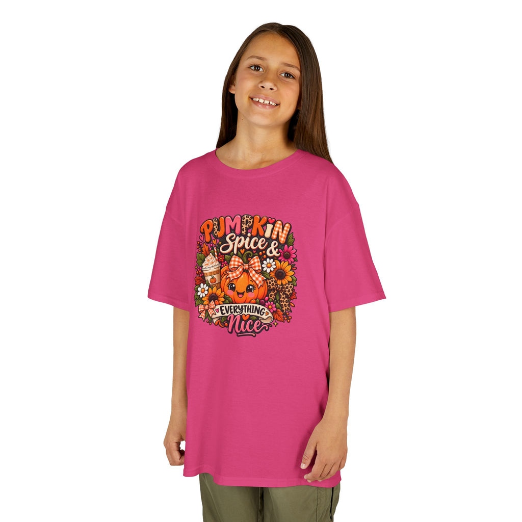 Kids Pumpkin Spice Tee — "Pumpkin Spice & Everything Nice" Fall Shirt