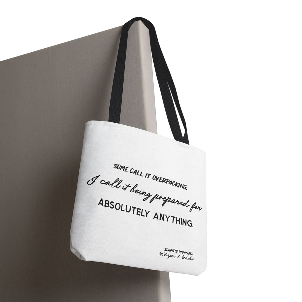 Tote Bag — "Some Call It Overpacking" Travel-Ready Canvas Tote