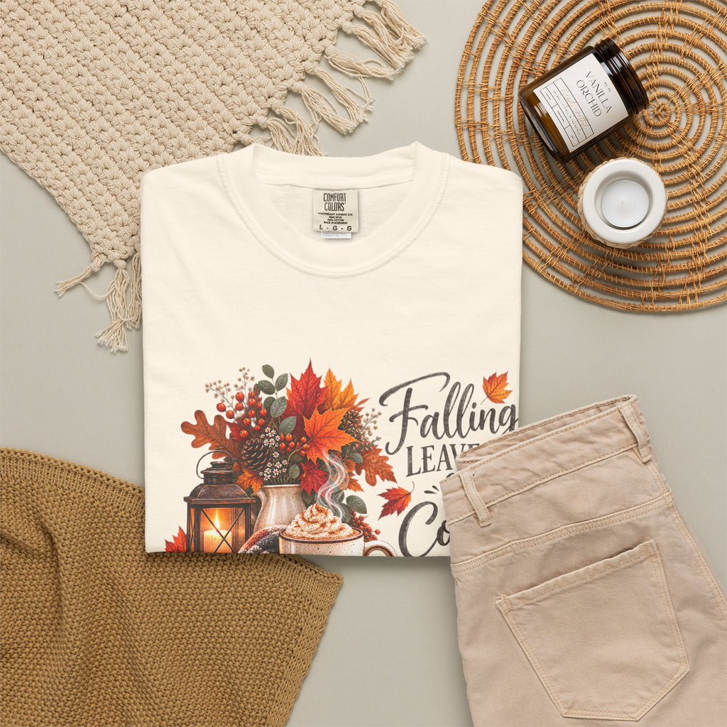 Falling Leaves & Coffee Please T-Shirt