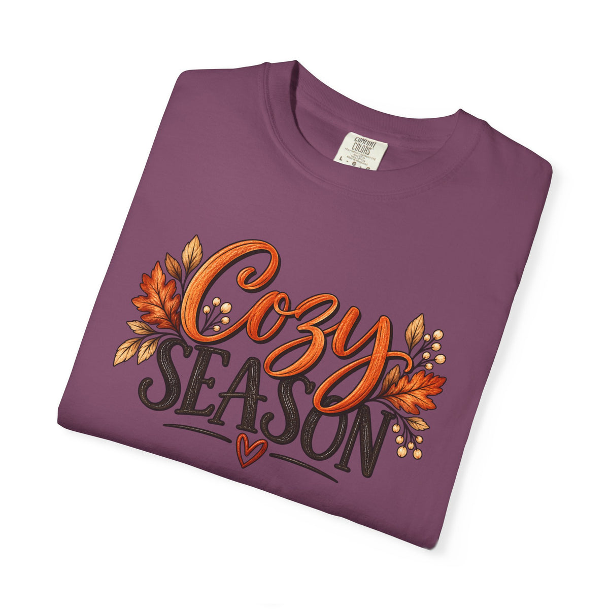 Cozy Season Tee — Autumn Leaves Fall Graphic T-Shirt