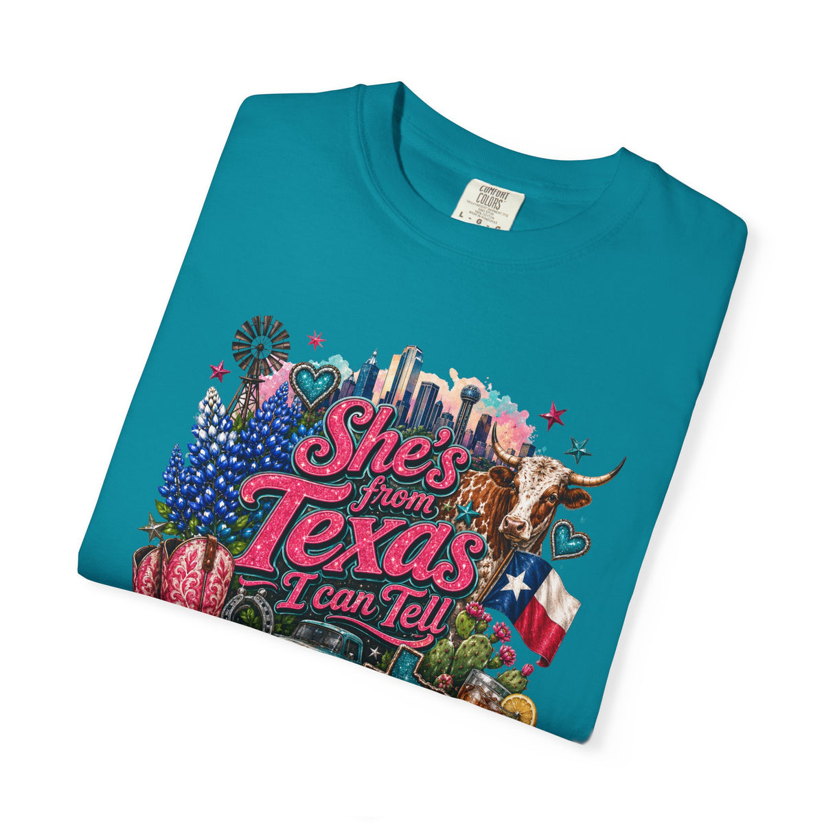She's From Texas I Can Tell T-Shirt — Texas Pride Graphic Tee