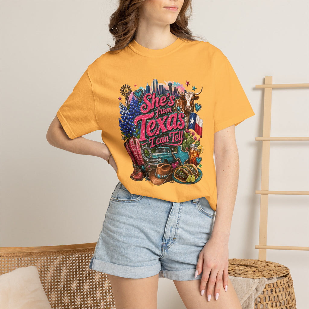 She's From Texas I Can Tell T-Shirt — Texas Pride Graphic Tee