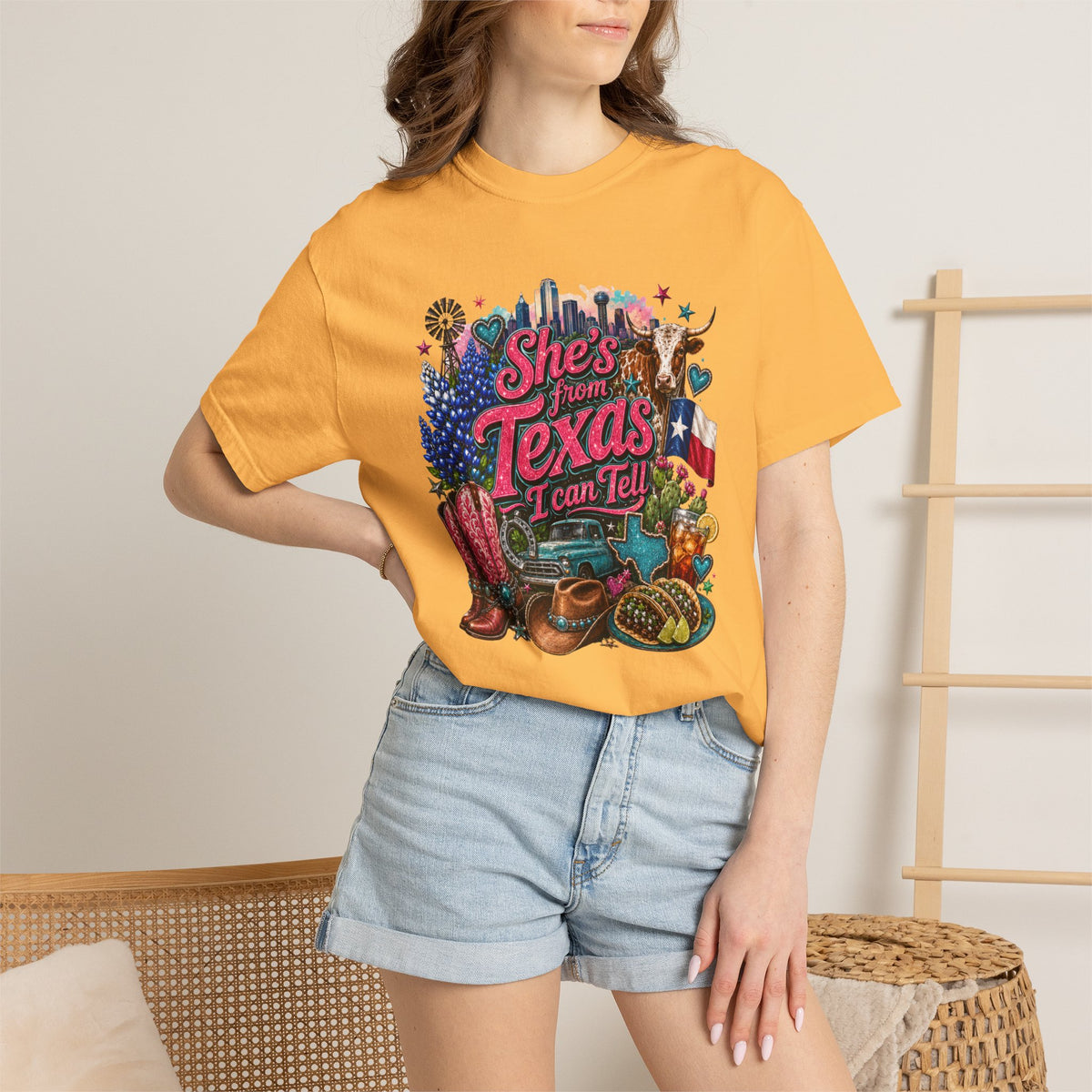 She's From Texas I Can Tell T-Shirt — Texas Pride Graphic Tee