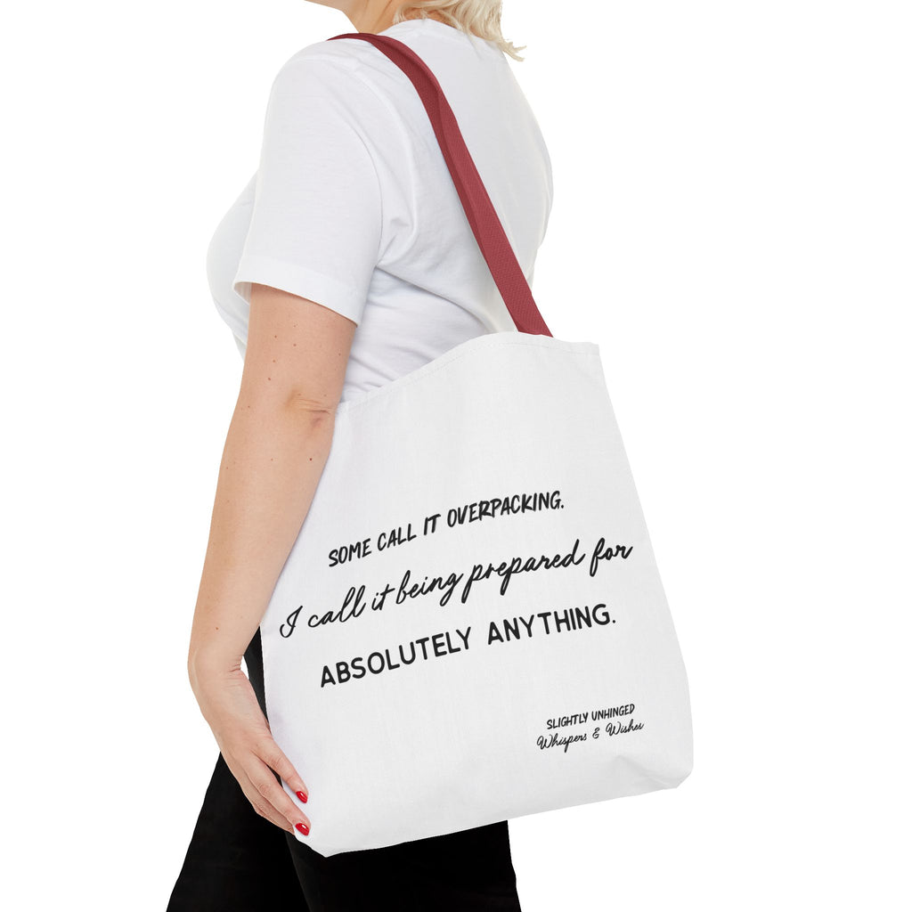 Tote Bag — "Some Call It Overpacking" Travel-Ready Canvas Tote