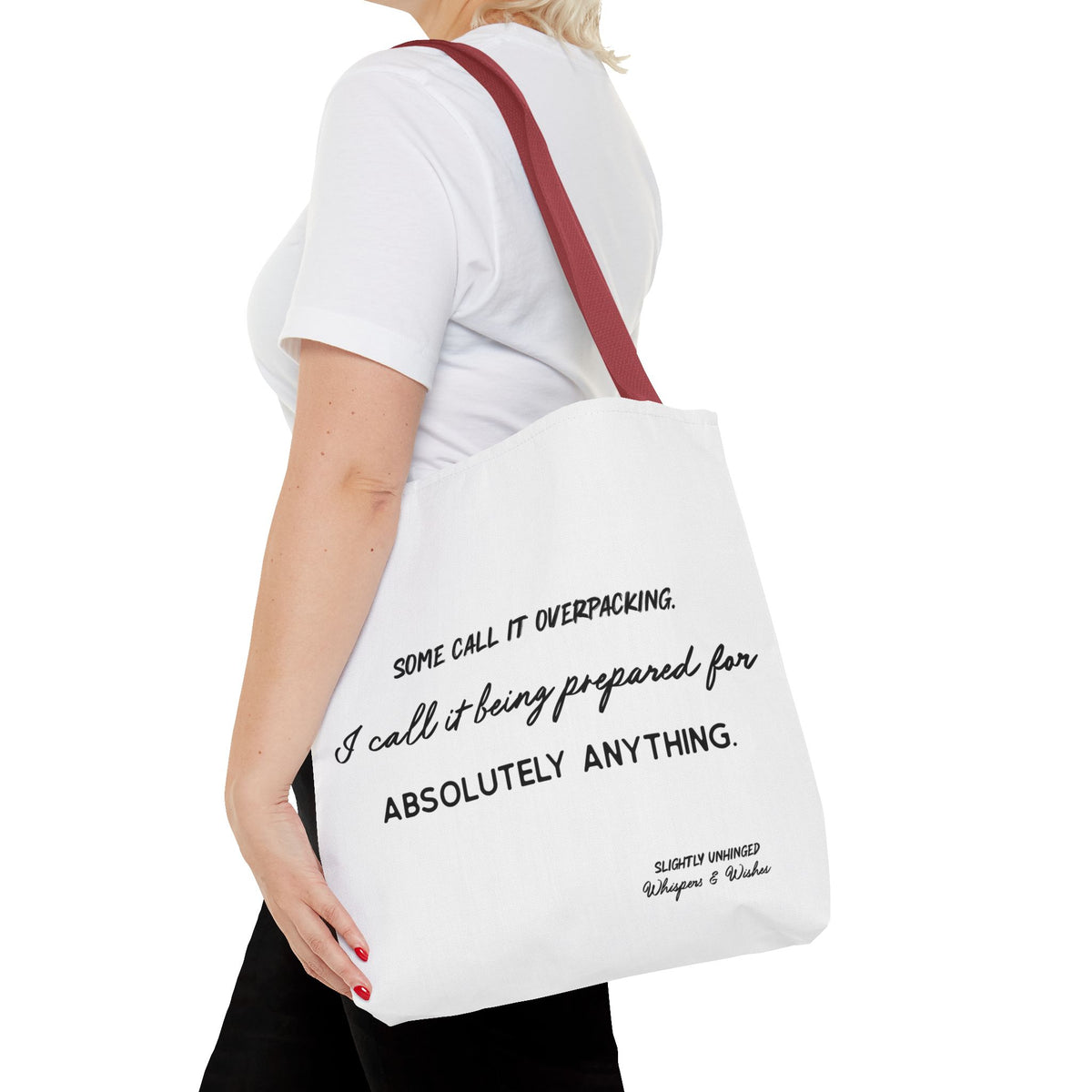 Tote Bag — "Some Call It Overpacking" Travel-Ready Canvas Tote