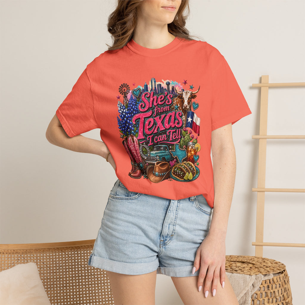 She's From Texas I Can Tell T-Shirt — Texas Pride Graphic Tee