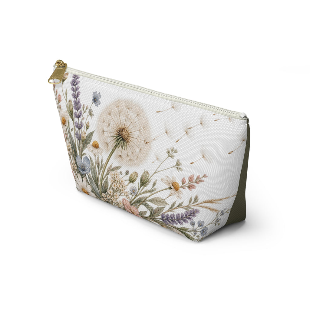 Wild Bloom Floral Dandelion Accessory Pouch