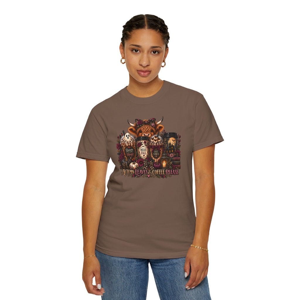 Vintage Floral Coffee Heifer T-Shirt — Heifer Coffee Graphic Tee