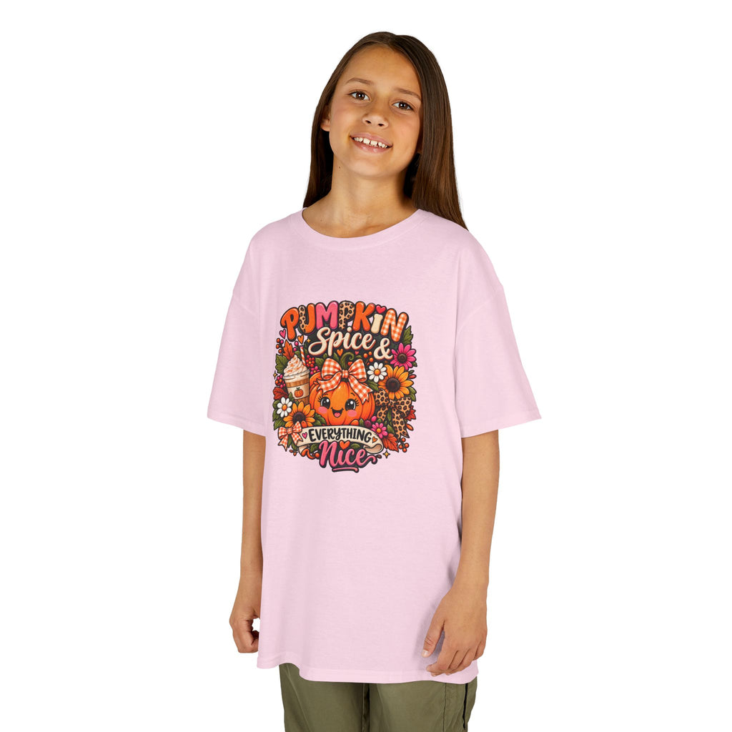 Kids Pumpkin Spice Tee — "Pumpkin Spice & Everything Nice" Fall Shirt
