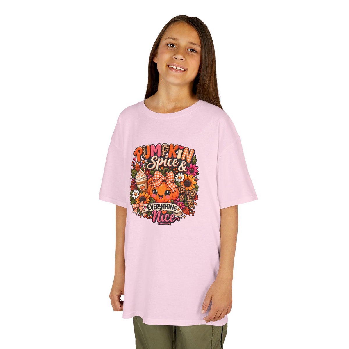 Kids Pumpkin Spice Tee — "Pumpkin Spice & Everything Nice" Fall Shirt