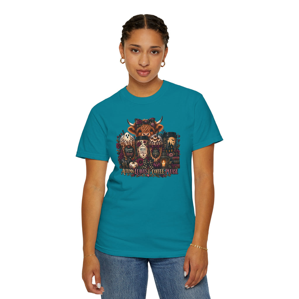 Vintage Floral Coffee Heifer T-Shirt — Heifer Coffee Graphic Tee