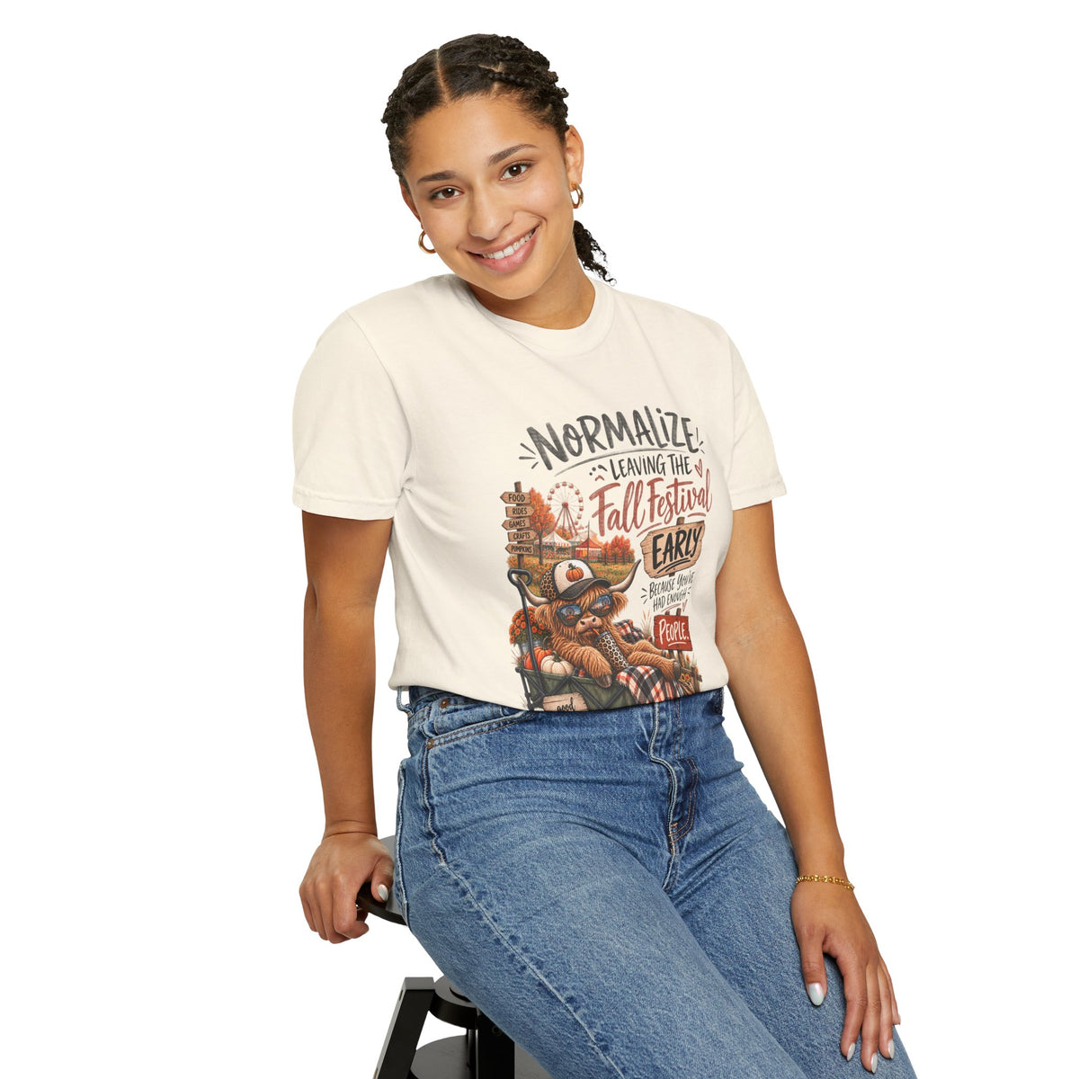 Fall Festival T-Shirt — "Normalize Leaving the Fall Festival Early Because You've Had Enough People"