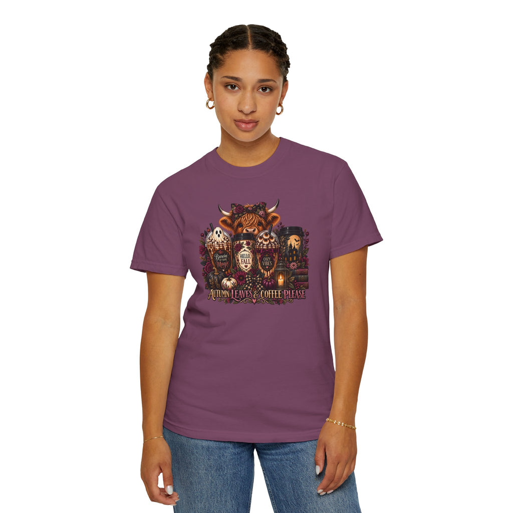 Vintage Floral Coffee Heifer T-Shirt — Heifer Coffee Graphic Tee