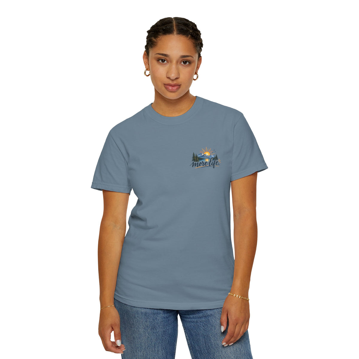 Adventure Graphic T-Shirt — "You Can't Give Your Life More Time" Scenic Tee