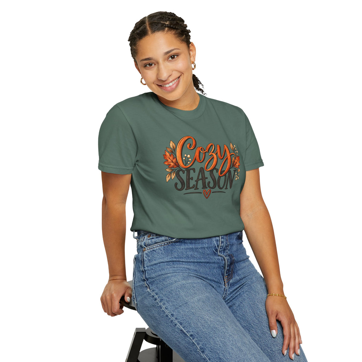 Cozy Season Tee — Autumn Leaves Fall Graphic T-Shirt