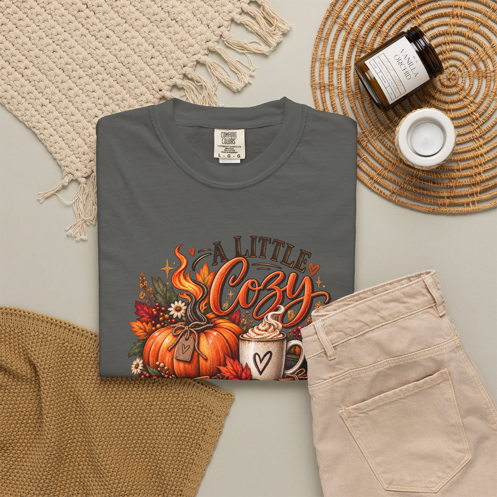 Cozy A Little Cozy A Little Feral Fall Pumpkin T-Shirt