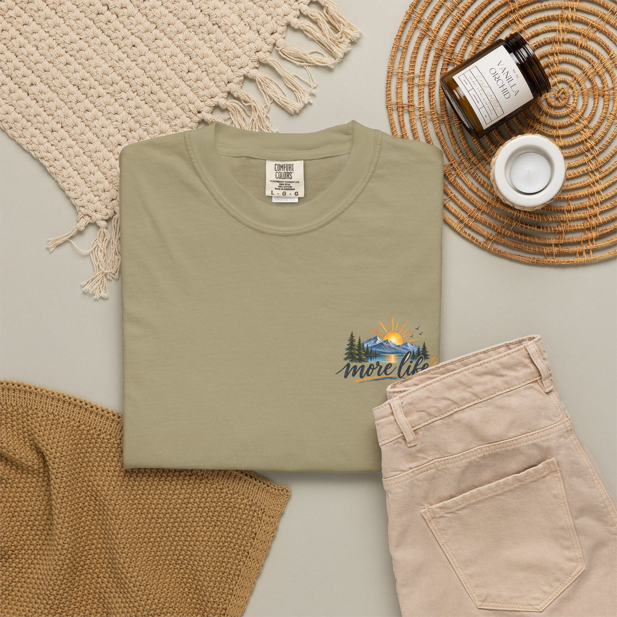 Adventure Graphic T-Shirt — "You Can't Give Your Life More Time" Scenic Tee