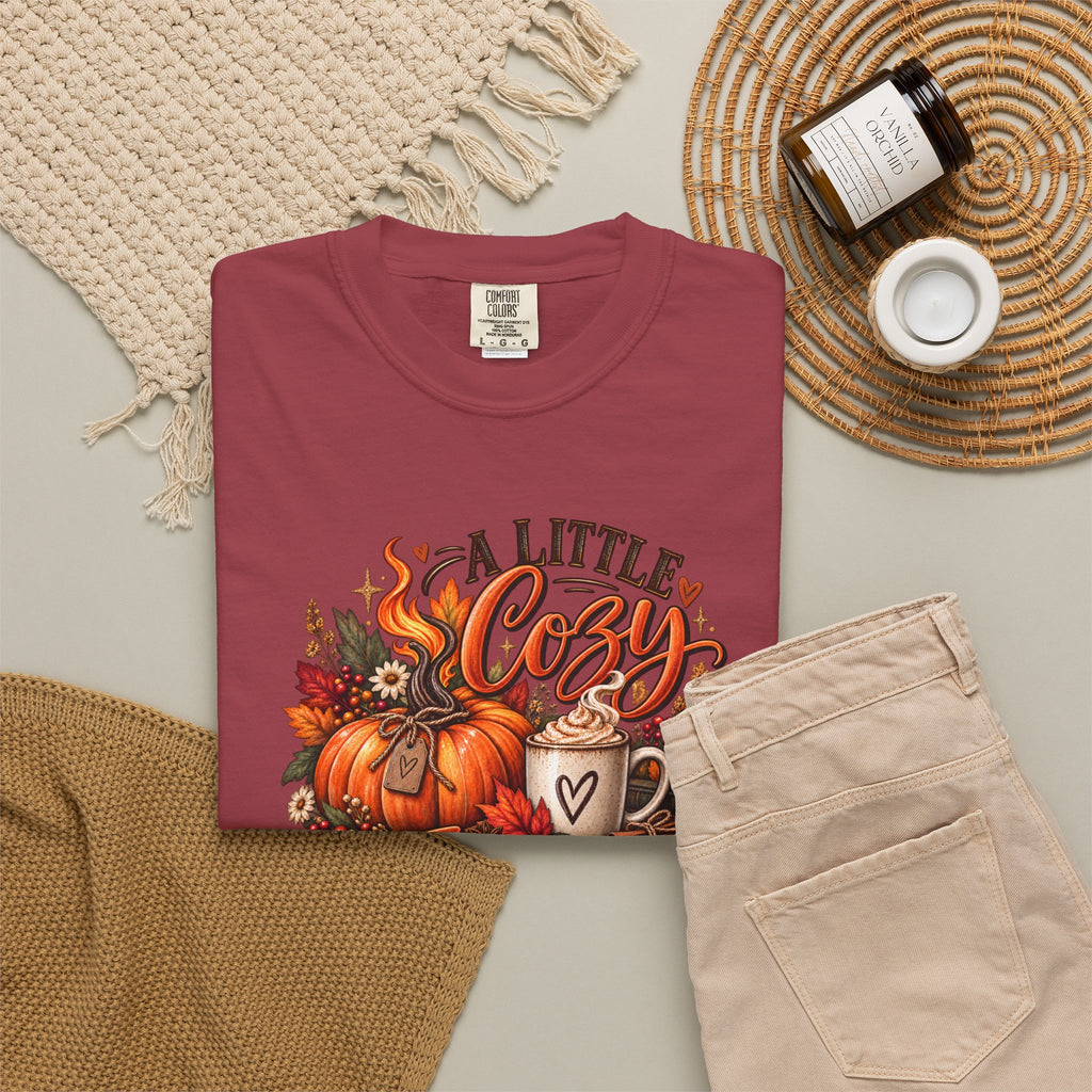Cozy A Little Cozy A Little Feral Fall Pumpkin T-Shirt