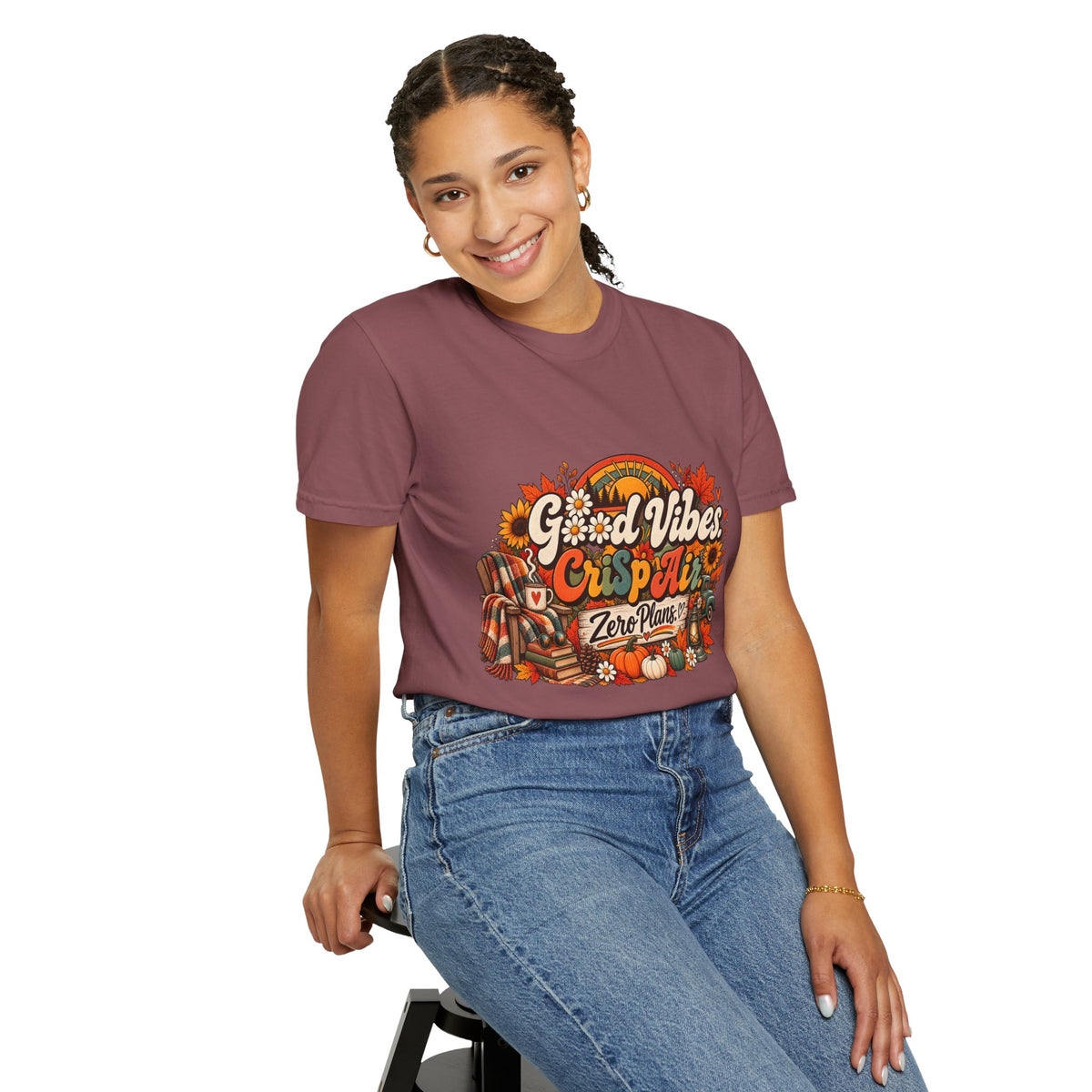 Fall Cozy 'Good Vibes & Cider' T-Shirt