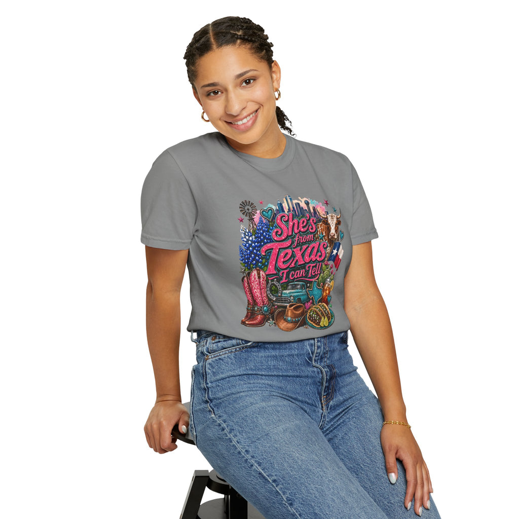 She's From Texas I Can Tell T-Shirt — Texas Pride Graphic Tee