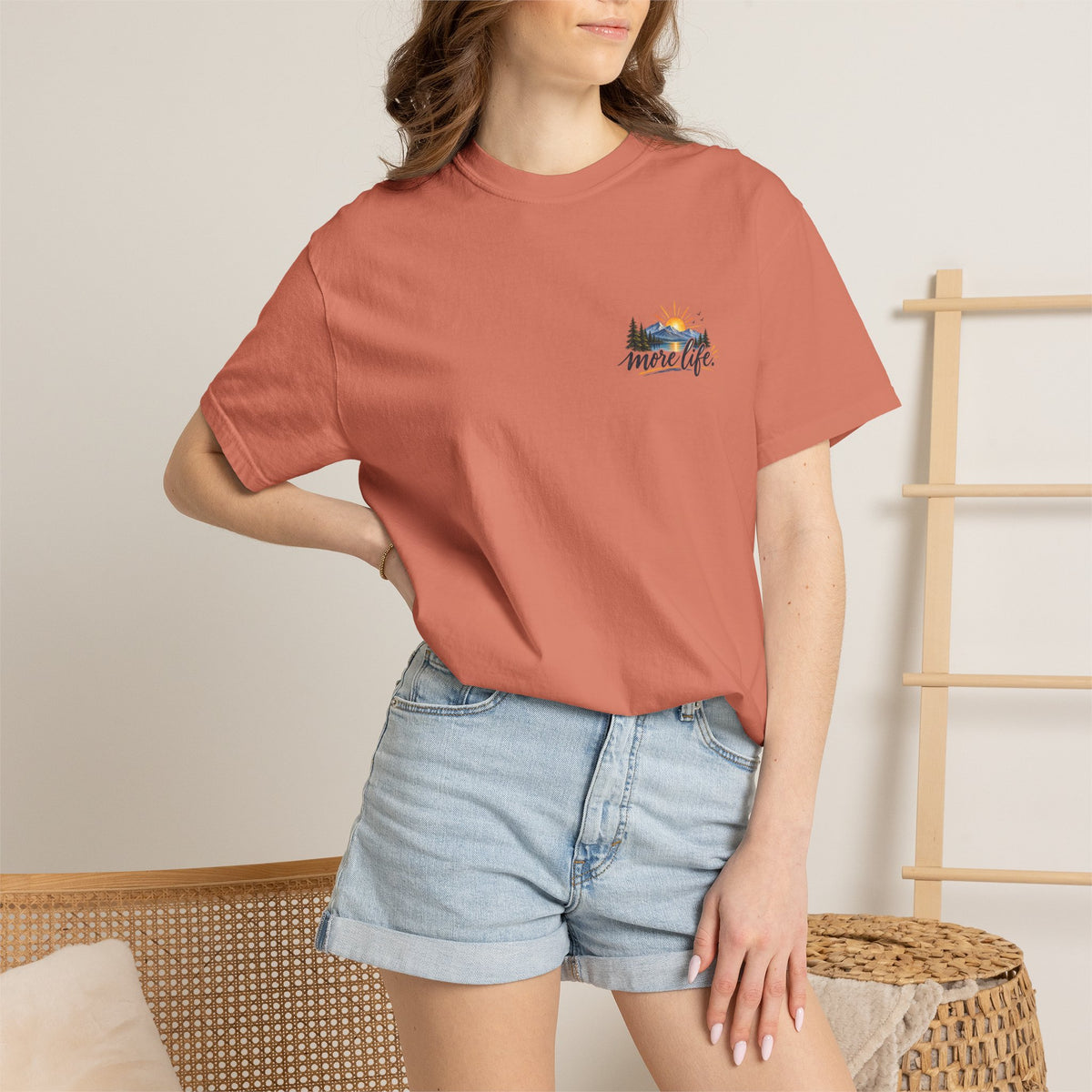 Adventure Graphic T-Shirt — "You Can't Give Your Life More Time" Scenic Tee