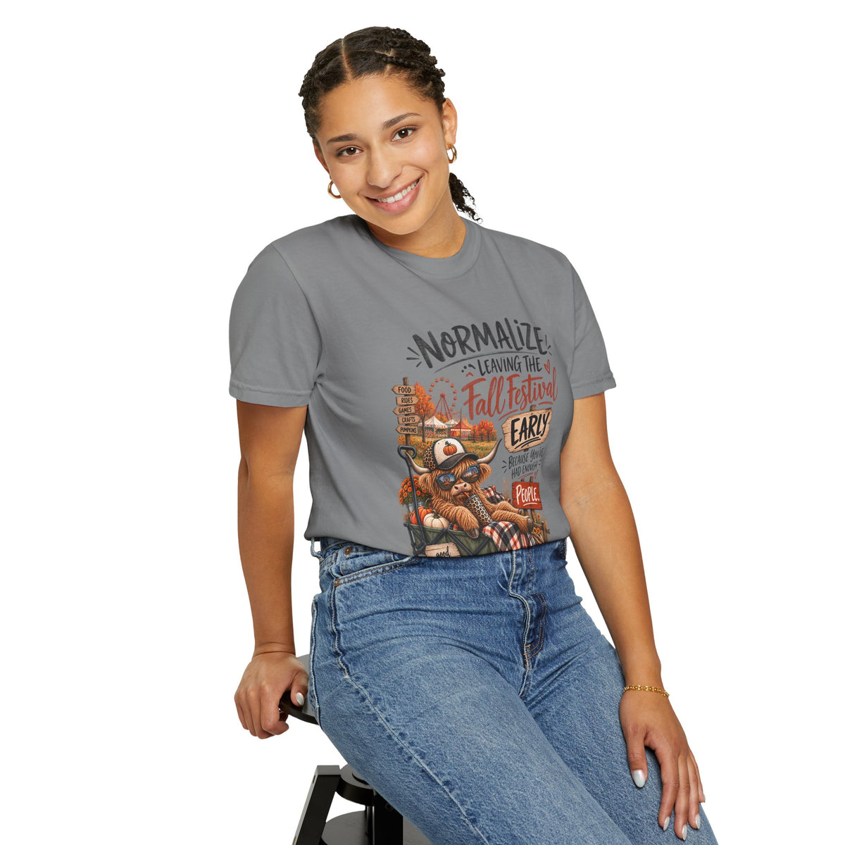 Fall Festival T-Shirt — "Normalize Leaving the Fall Festival Early Because You've Had Enough People"
