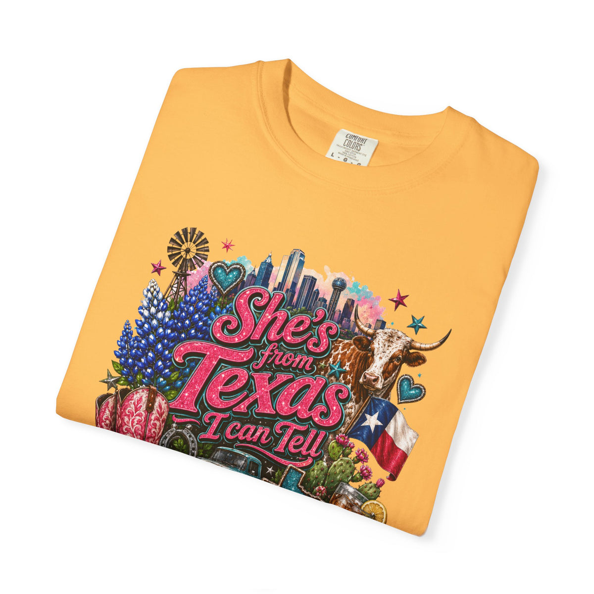 She's From Texas I Can Tell T-Shirt — Texas Pride Graphic Tee