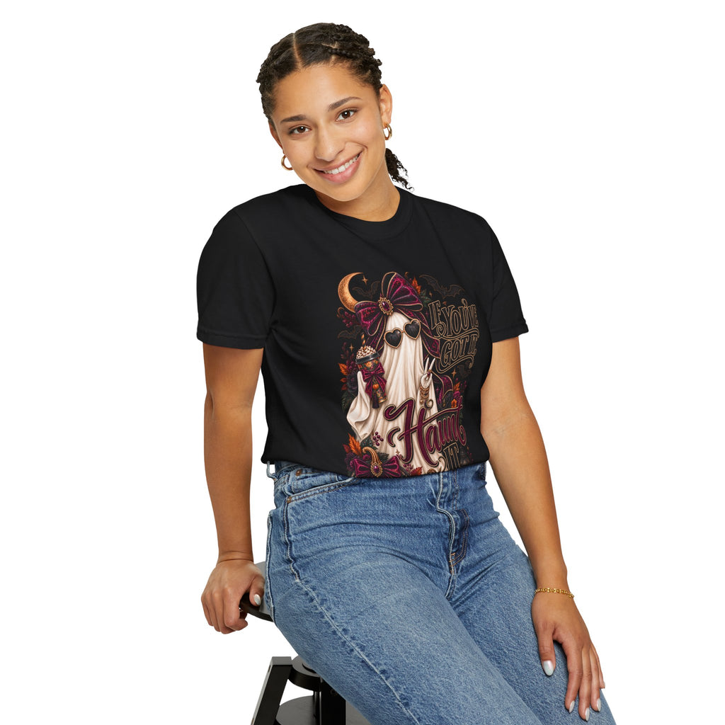 Halloween Ghost T-Shirt – "If You’ve Got It, Haunt It" Spooky Graphic Tee