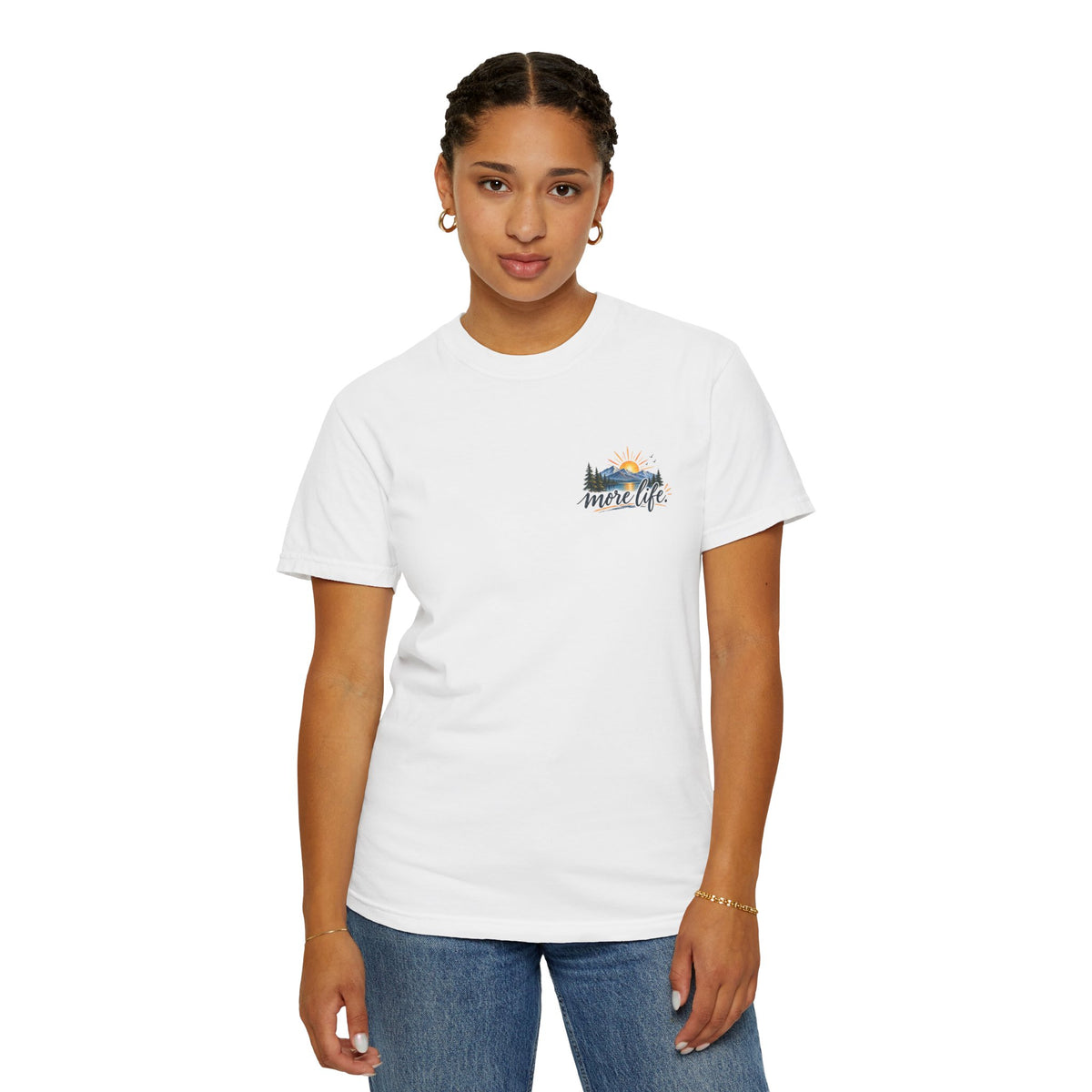 Adventure Graphic T-Shirt — "You Can't Give Your Life More Time" Scenic Tee