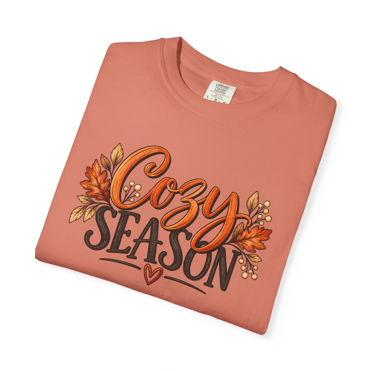 Cozy Season Tee — Autumn Leaves Fall Graphic T-Shirt