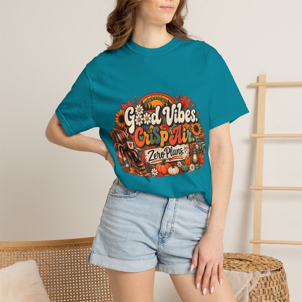 Fall Cozy 'Good Vibes & Cider' T-Shirt