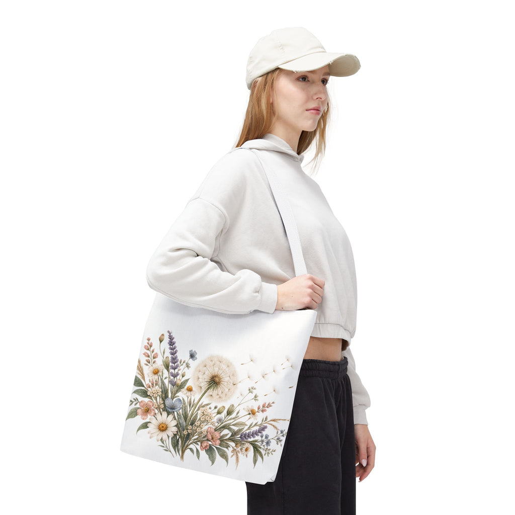 Wild Blooms Tote Bag – Botanical Wildflower Market Tote