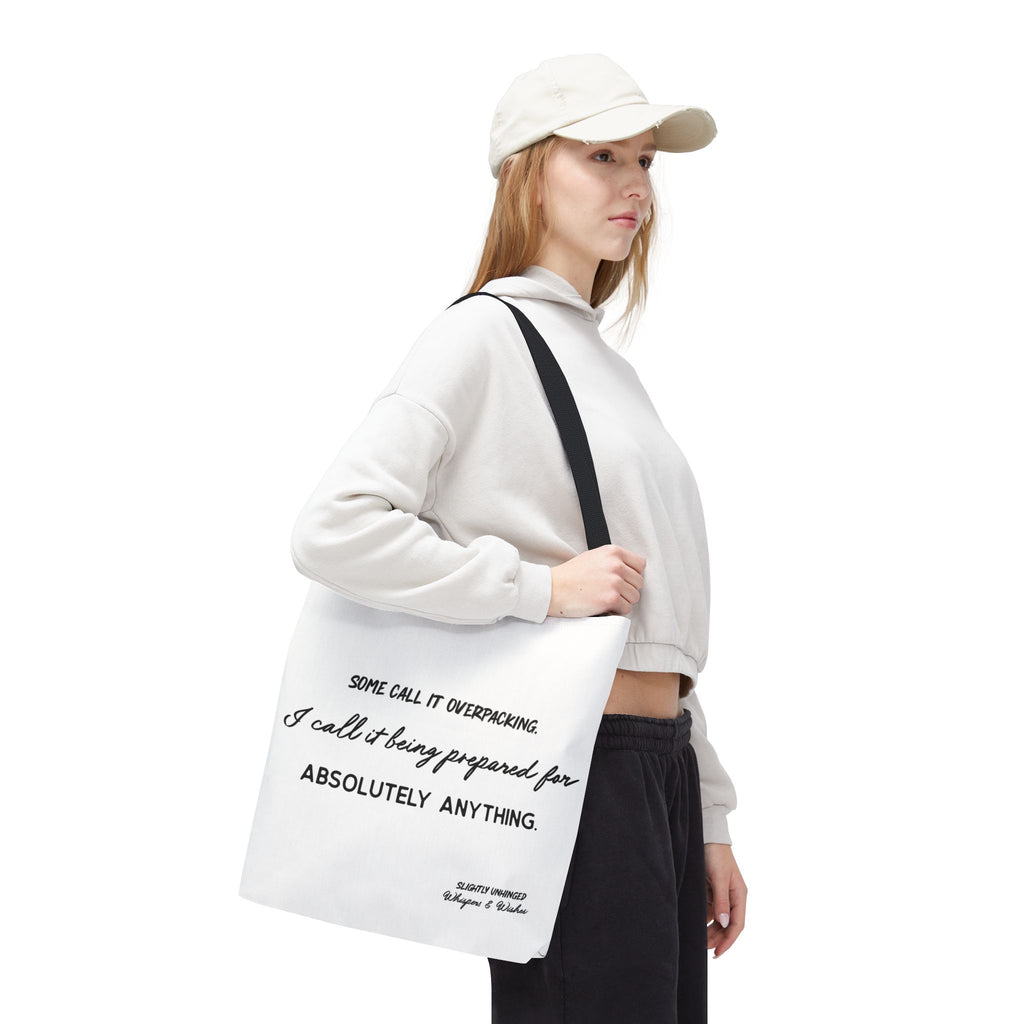 Tote Bag — "Some Call It Overpacking" Travel-Ready Canvas Tote