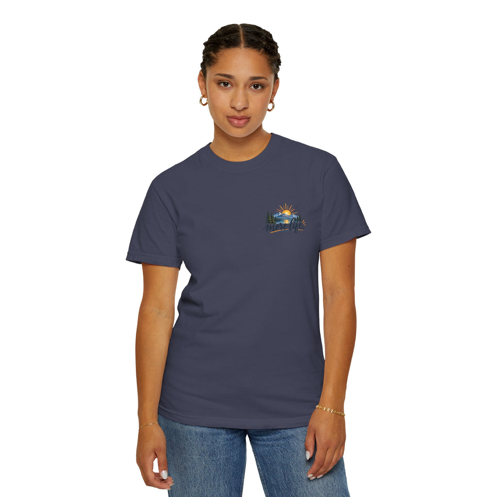 Adventure Graphic T-Shirt — "You Can't Give Your Life More Time" Scenic Tee