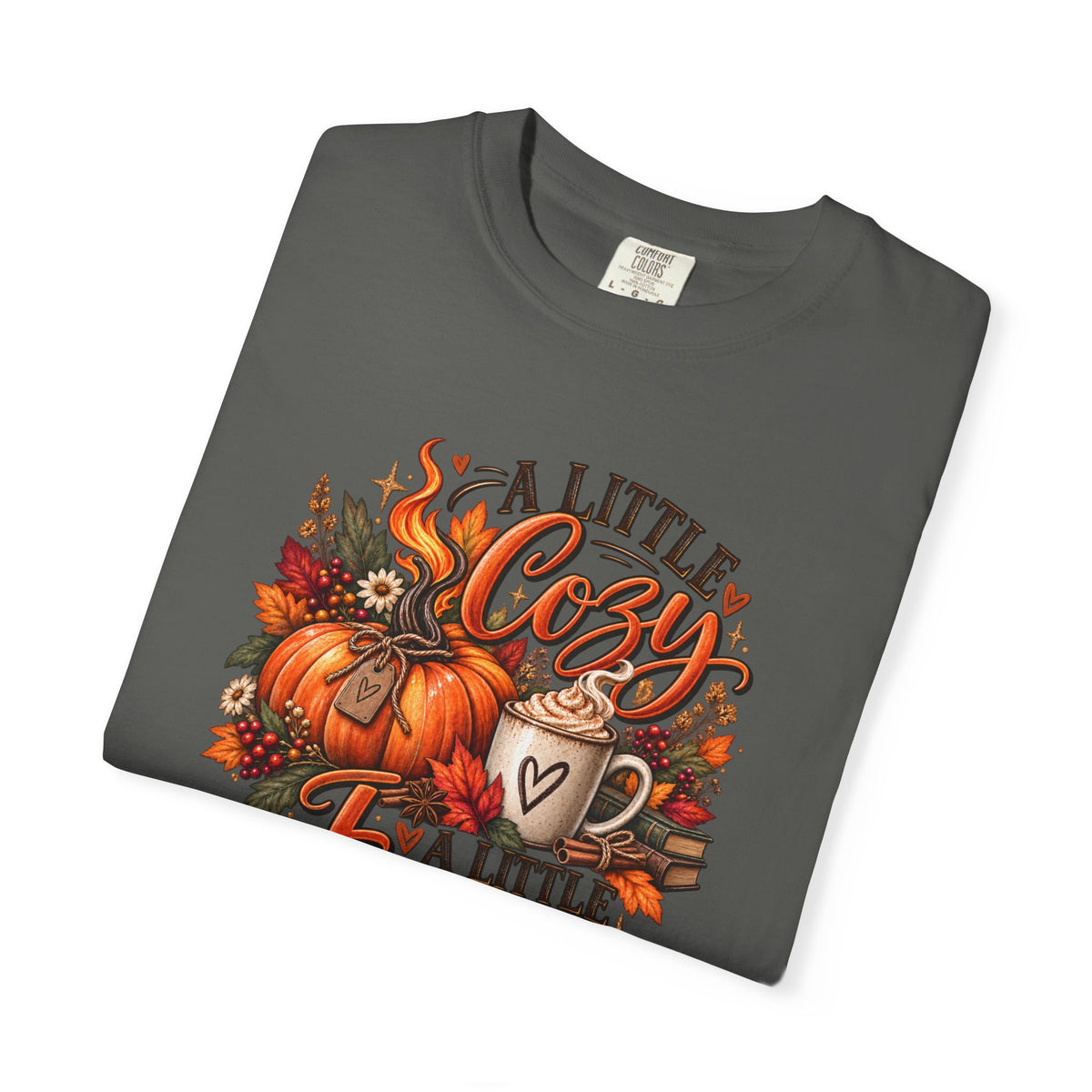 Cozy A Little Cozy A Little Feral Fall Pumpkin T-Shirt