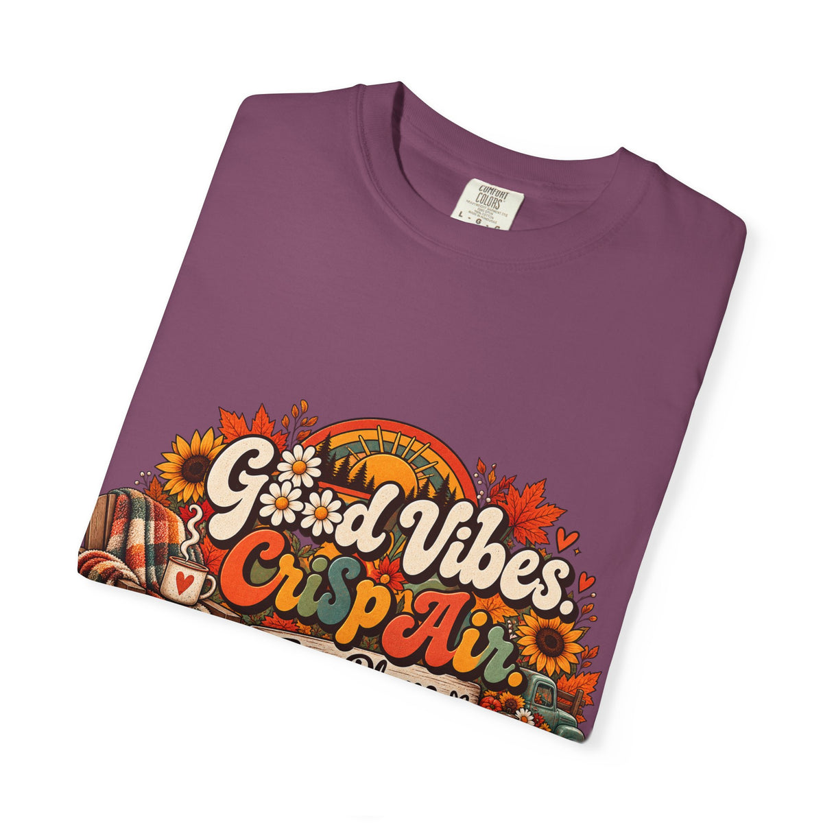 Fall Cozy 'Good Vibes & Cider' T-Shirt