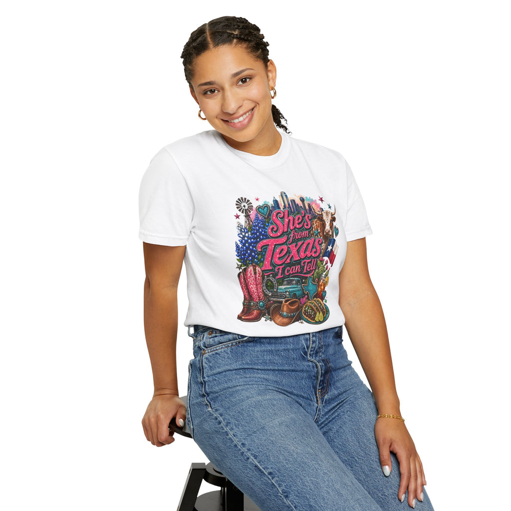 She's From Texas I Can Tell T-Shirt — Texas Pride Graphic Tee