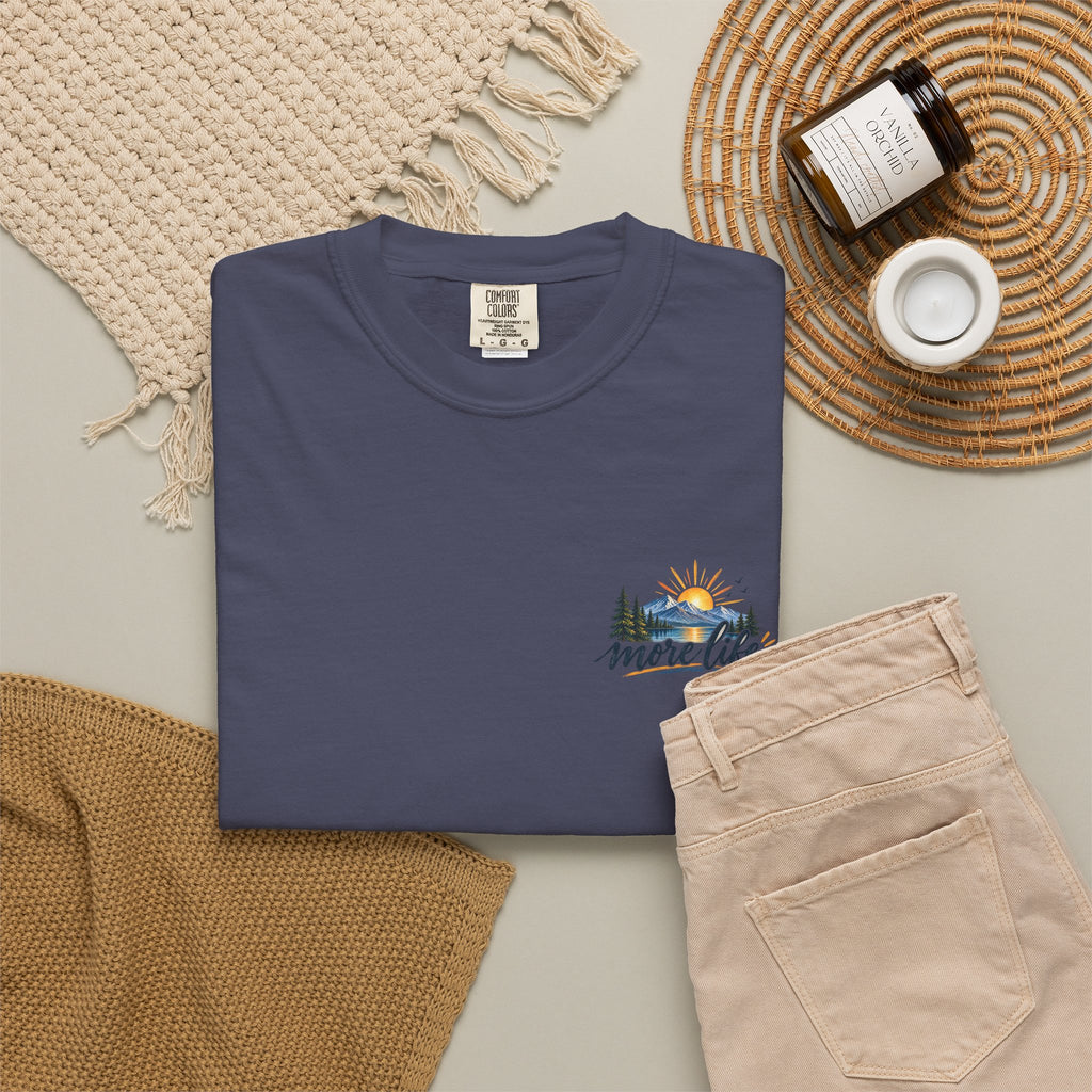 Adventure Graphic T-Shirt — "You Can't Give Your Life More Time" Scenic Tee